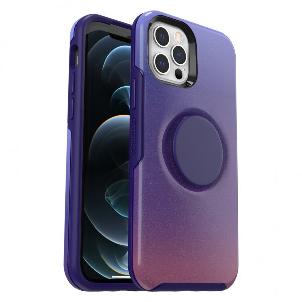 iPhone 12/iPhone 12 Pro Skal Otter+Pop Symmetry Series Violet Dusk