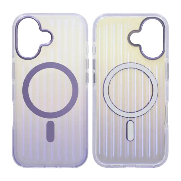 iPhone 17 Skal Korrugerad MagSafe Lila