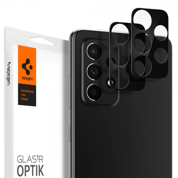 Samsung Galaxy A52/A52s 5G Kameraskydd Glas.tR Optik 2-pack Svart