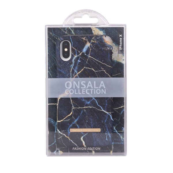iPhone X/Xs Skal Fashion Edition Black Galaxy Marble