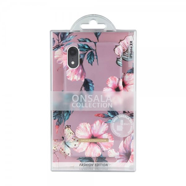 iPhone Xr Skal Fashion Edition Dusty Pink Viol