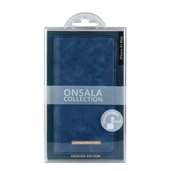 iPhone Xs Max Fodral Fashion Edition Löstagbart Skal Royal Blue