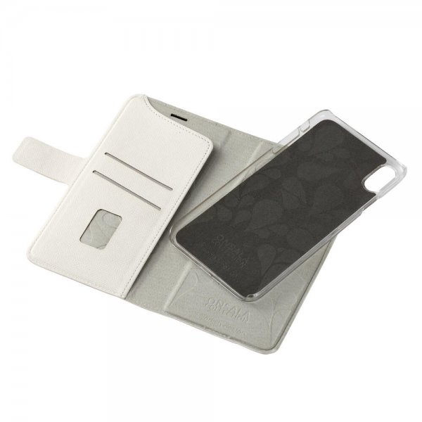 iPhone Xs Max Fodral Fashion Edition Löstagbart Skal Saffiano Vit