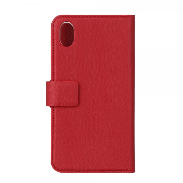 iPhone Xr Fodral Fashion Edition Löstagbart Skal Saffiano Röd
