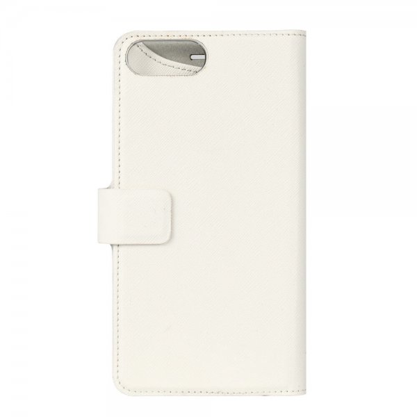 iPhone 6/6S Plus/iPhone 7 Plus/iPhone 8 Plus Fodral Fashion Edition Löstagbart Skal Saffiano Vit