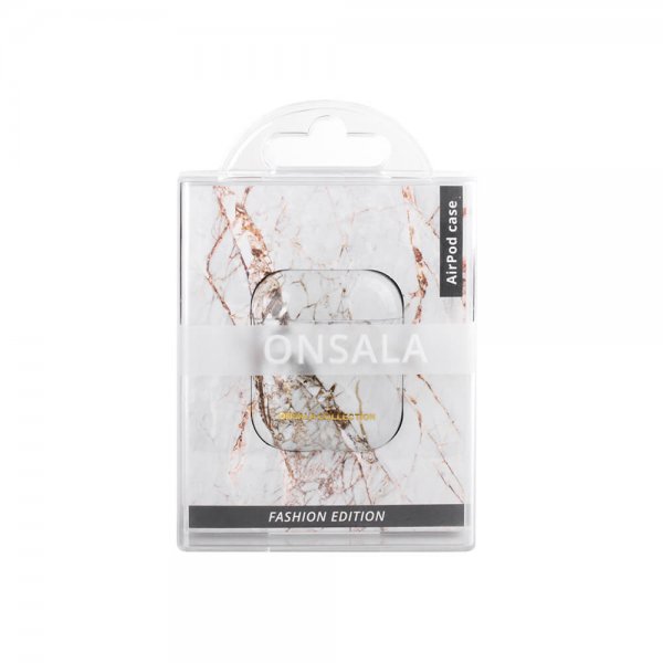 AirPods 1/2 Skal Fashion Edition White Rhino Marble