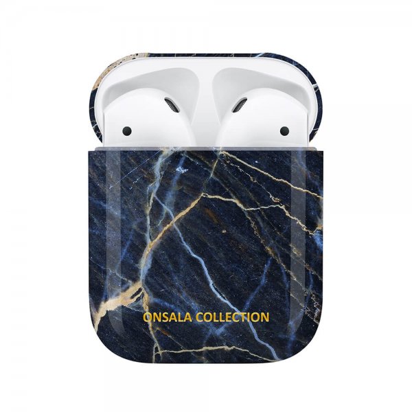 AirPods 1/2 Skal Fashion Edition Black Galaxy Marble