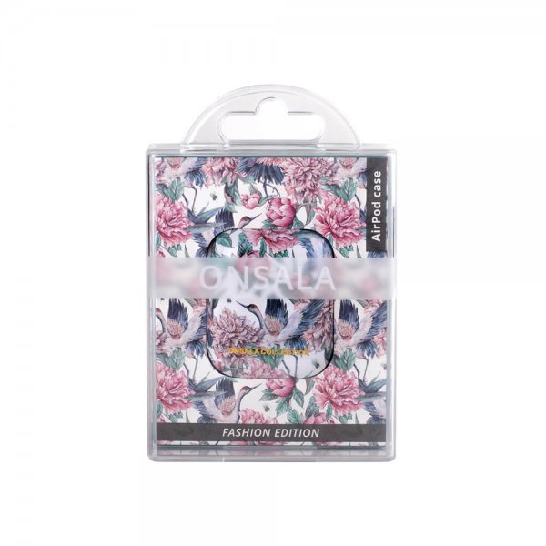 AirPods 1/2 Skal Fashion Edition Pink Crane