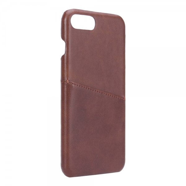 iPhone 6/6S Plus/iPhone 7 Plus/iPhone 8 Plus Skal med ett Kortfack Brun