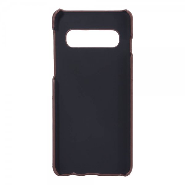Samsung Galaxy S10 Skal med ett Kortfack Brun