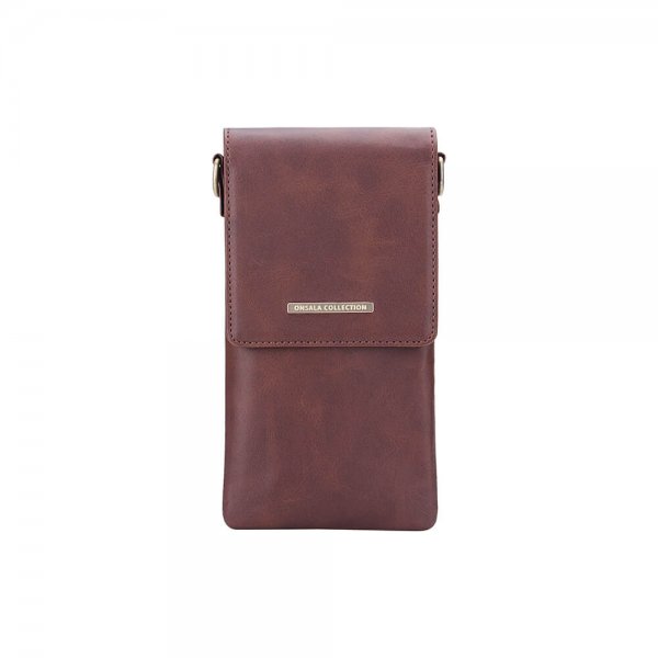 Mobilväska Neck-Bag 6.7" Brun