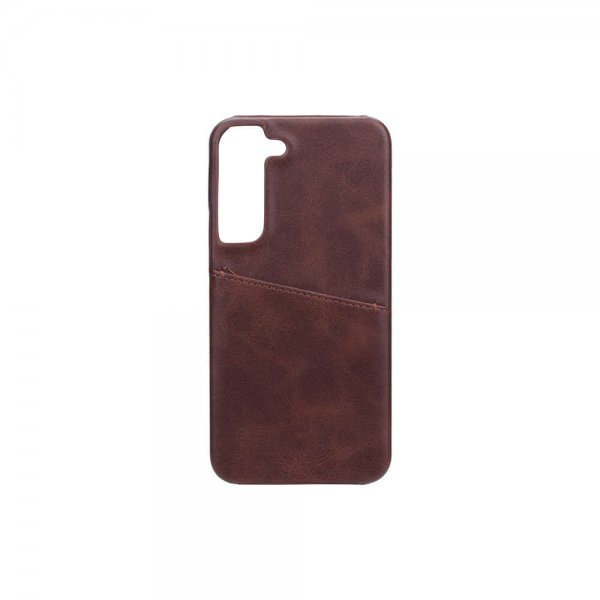 Samsung Galaxy S22 Skal med ett Kortfack Brun