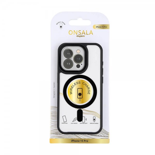 iPhone 15 Pro Skal Bumper MagSeries Svart