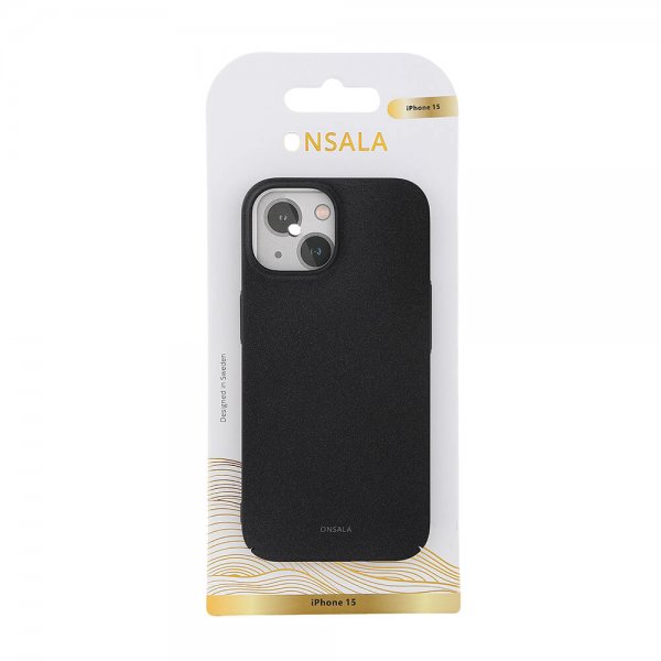 iPhone 15 Skal Ultraslim Sand Burst Svart