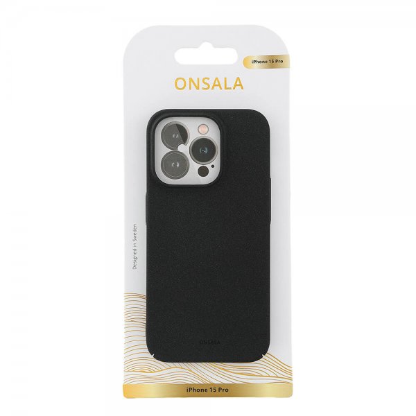 iPhone 15 Pro Skal Ultraslim Sand Burst Svart