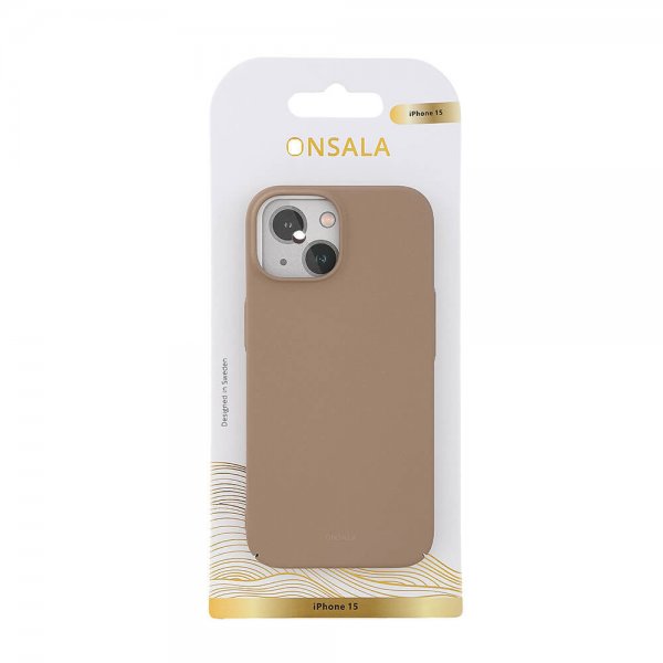 iPhone 15 Skal Ultraslim Sand Burst Beige