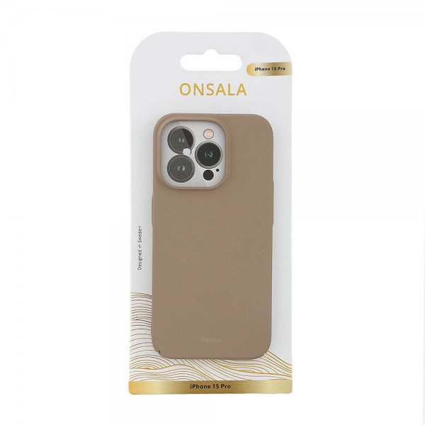 iPhone 15 Pro Skal Ultraslim Sand Burst Beige
