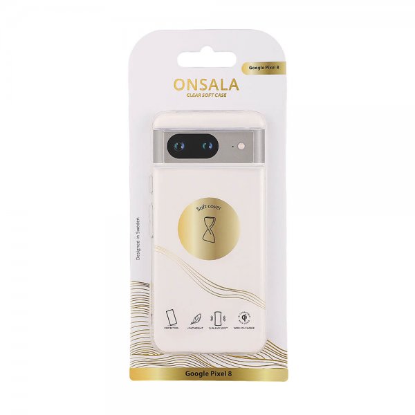Google Pixel 8 Skal Transparent TPU Klar