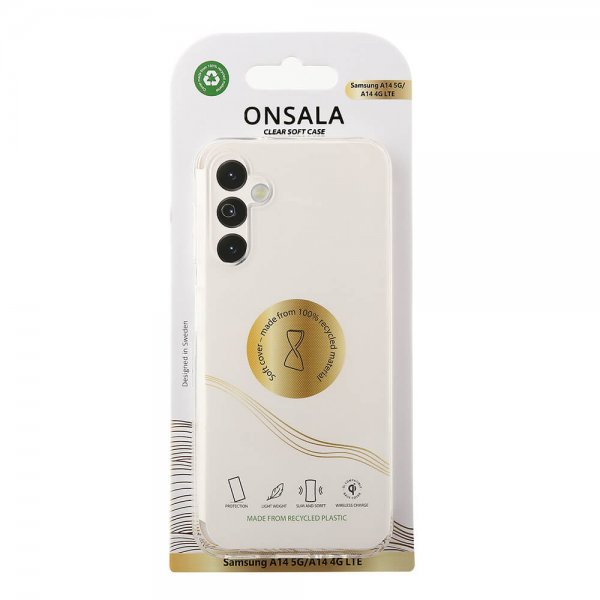 Samsung Galaxy A14 Skal Återvunnen TPU Transparent