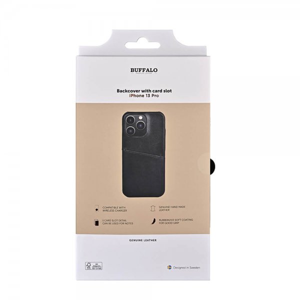 iPhone 13 Pro Skal Backcover with Card Slot Svart