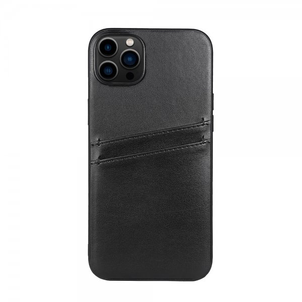 iPhone 14 Plus Skal Backcover with Card Slots Svart