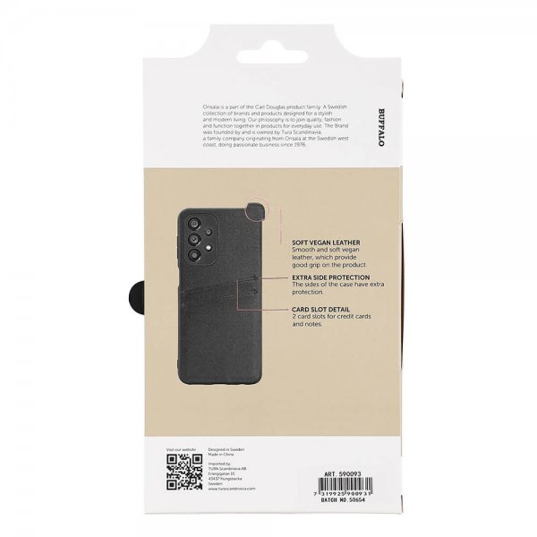 Samsung Galaxy A23 5G Skal Backcover with Card Slots Svart