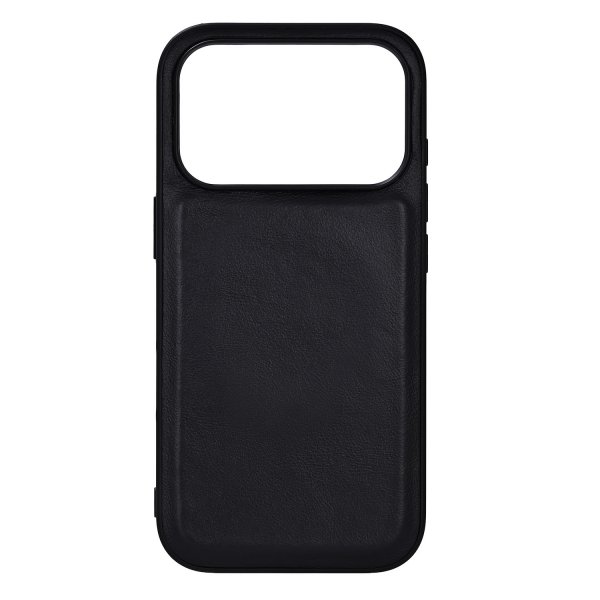 iPhone 17 Pro Skal Äkta läder MagSeries Svart