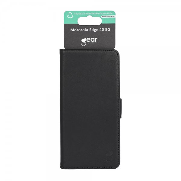 Motorola Edge 40 Fodral 3 Kortfack Svart