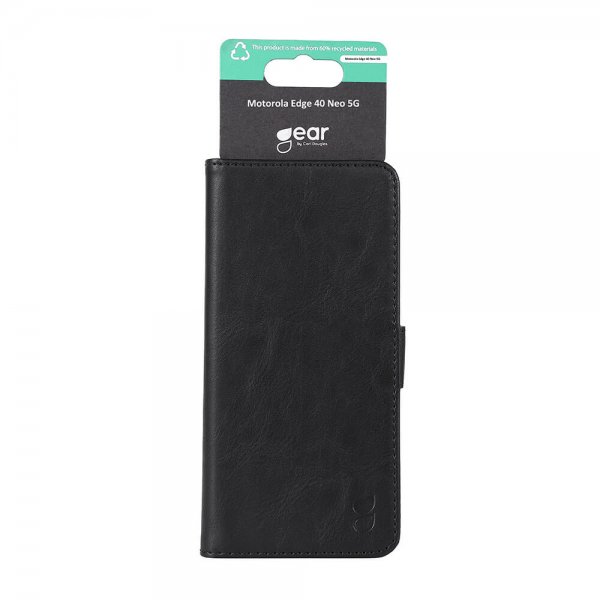 Motorola Edge 40 Neo Fodral 3 Kortfack Svart