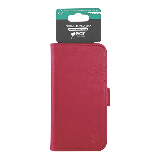 iPhone 15 Pro Max Fodral 3 Kortfack MagSeries Deep Red