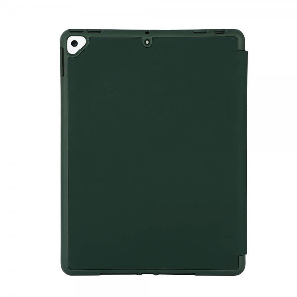 iPad 10.2 Fodral Trifold Stand Folio Grön