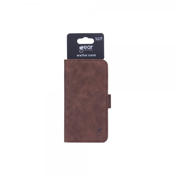 iPhone 11 Fodral Mobile Wallet Nubuck Brun