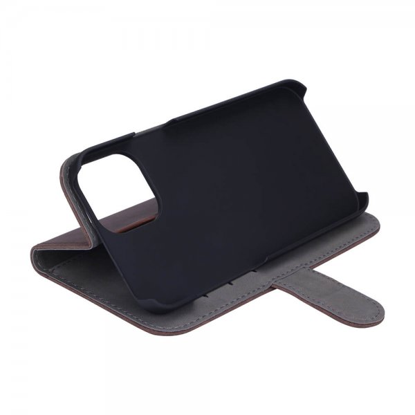 iPhone 12 Pro Max Fodral Mobile Wallet Nubuck Brun