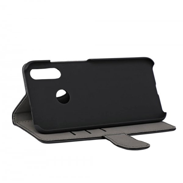 Motorola Moto E6 Plus Fodral 3 Kortfack Svart