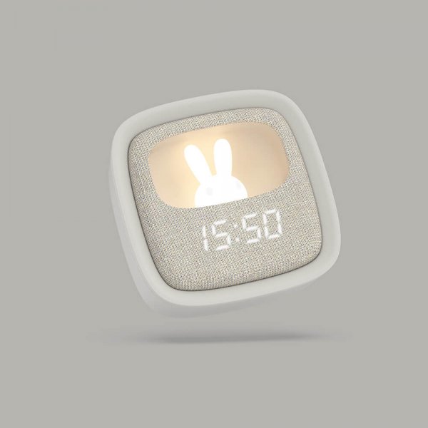 Väckarklocka med Nattlampa Billy Clock Grå