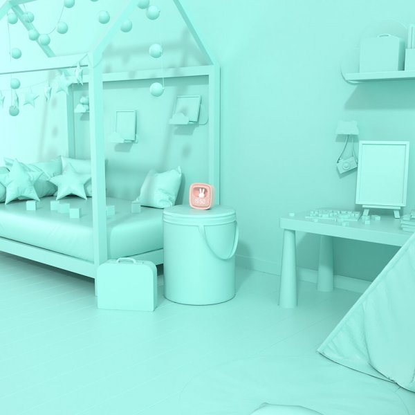 Väckarklocka med Nattlampa Billy Clock Rosa