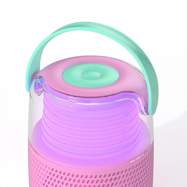 Högtalare Karaoke Kit LED Rosa