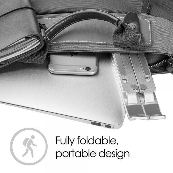 Vikbart Laptopställ X-format Aluminium