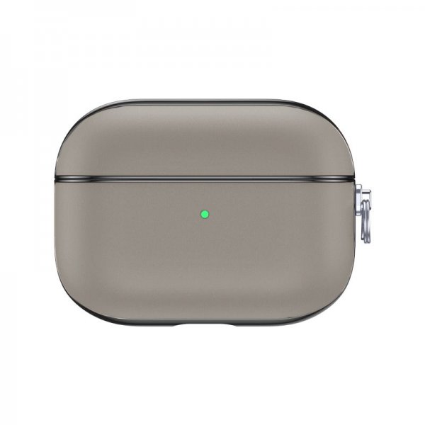 AirPods Pro Skal Snap Case Leather Grå