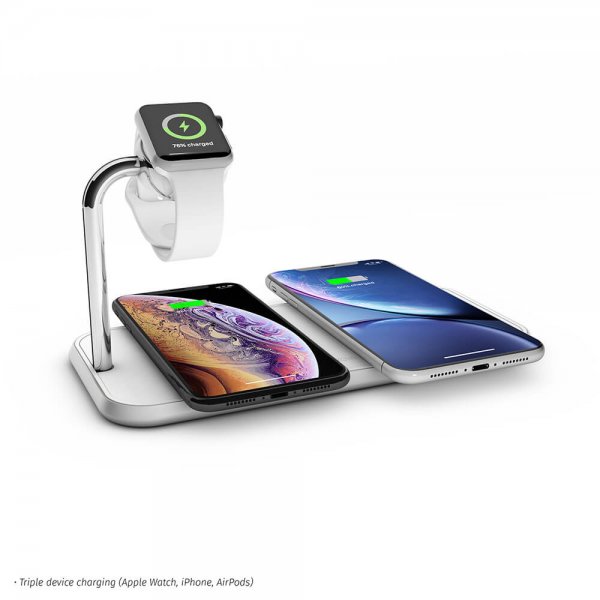 Dual+Watch Aluminium Wireless Charger Vit