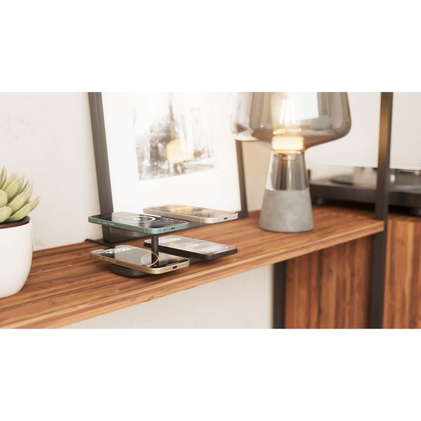 Trådlös Laddare Quattro Pro 4 Qi2 MagSafe Svart