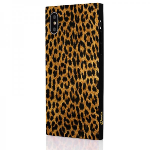 iPhone X/Xs Skal Square Case Leopard
