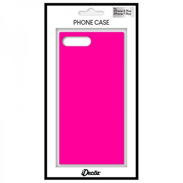 iPhone 7 Plus/iPhone 8 Plus Skal Square Case Neon Rosa