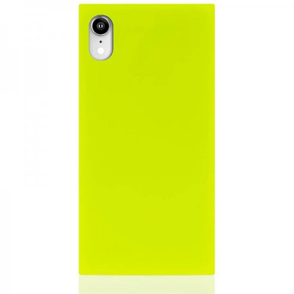 iPhone Xr Skal Square Case Neon Gul