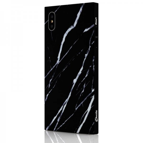 iPhone Xs Max Skal Square Case Marble Svart