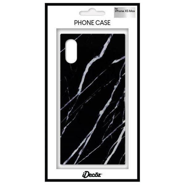 iPhone Xs Max Skal Square Case Marble Svart