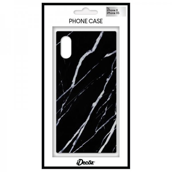 iPhone X/Xs Skal Square Case Marble Svart