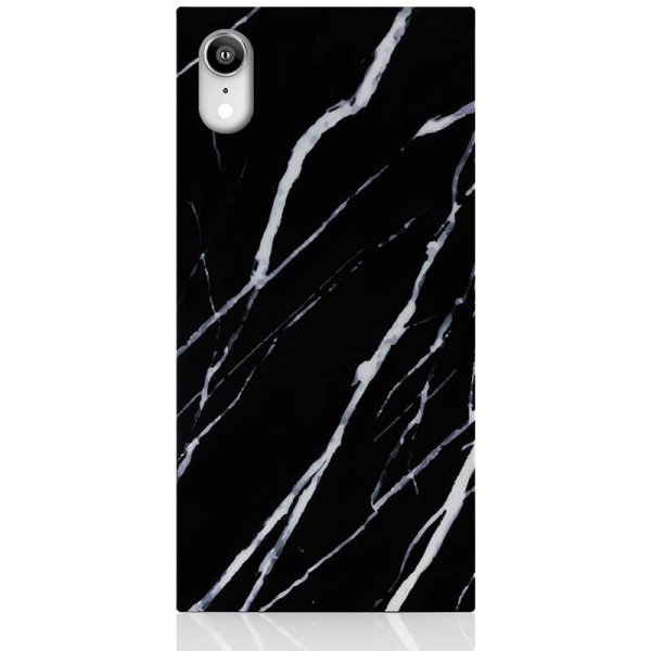 iPhone Xr Skal Square Case Marble Svart