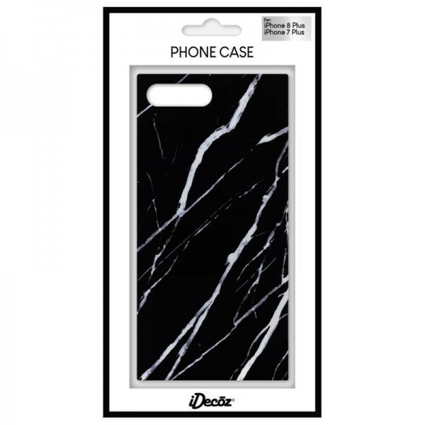 iPhone 7 Plus/iPhone 8 Plus Skal Square Case Marble Svart