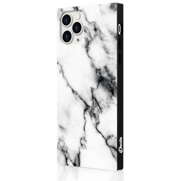 iPhone 11 Pro Max Skal Square Case Marble Vit